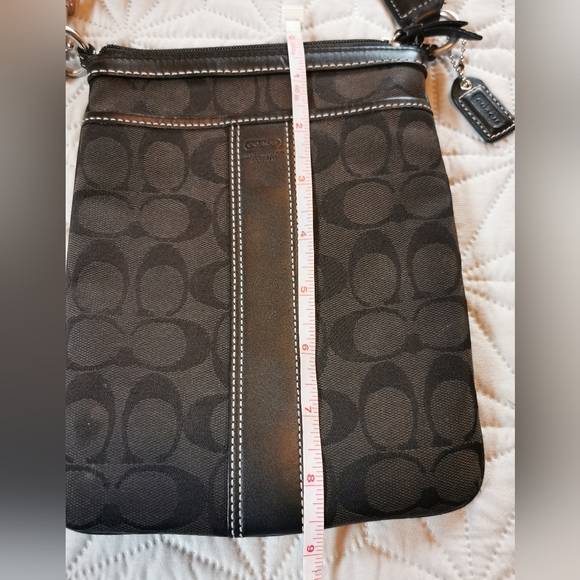 Coach Black Signature Crossbody Bag - Picture 9 of 12